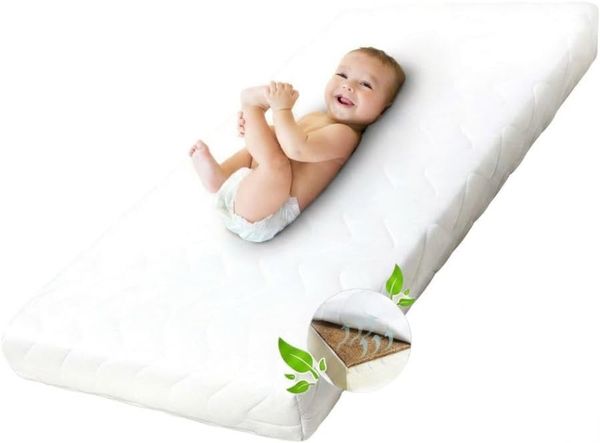 Ehrenkind® Kindermatratze Kokos | Baby Matratze 120x200 | Babymatratze 120x200 mit hochwertigem Schaum, Kokosplatte und Hygienebezug