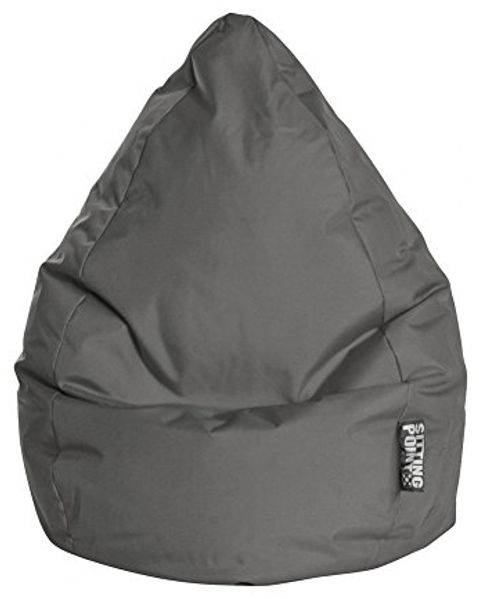 Gouchee Home Brava Collection Sitzsack, Polyester, gepolstert, Grau