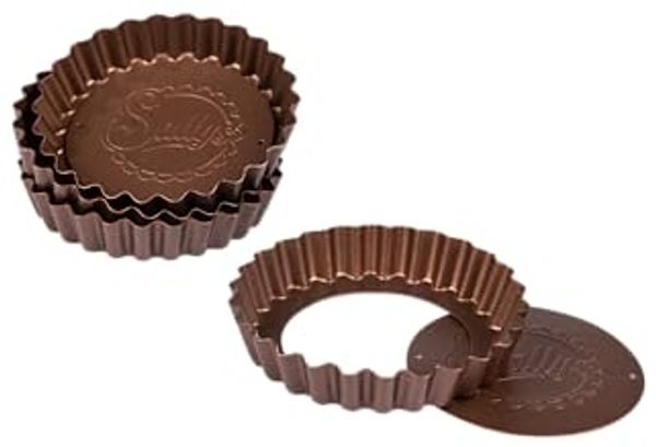 Sallys Tarteform Mini - 4er Set, mit Hebeboden