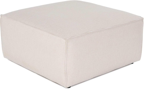 Hocker, 'Lora', 40 x 85 x 85, Weiß