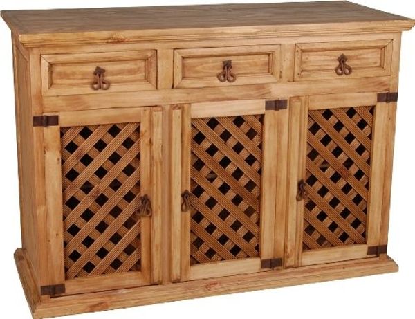 MiaMöbel Mexico Sideboard Massivholz Pinie Landhaus Mexiko Möbel Mexikanisch