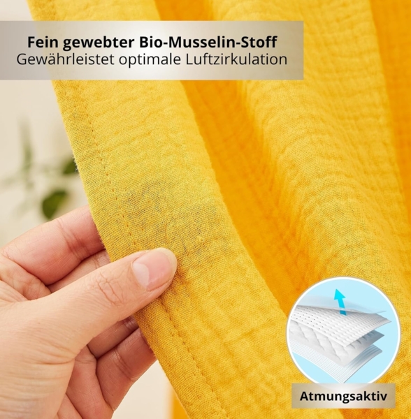 Alavya Home® Betthimmel Dekoset für Hausbett CLOUD 80x160, 90x200 – OTTOs Choice, Topseller (KOMPLETT SET I 2 Stück Betthimmel I 1 Stück Wimpelkette 300cm cm lang mit 9 Stück Wimpeln, 3-tlg), Dekoset aus 100% Bio-Musselin Baumwolle GOTS zertifiziert, 1... Bild 5