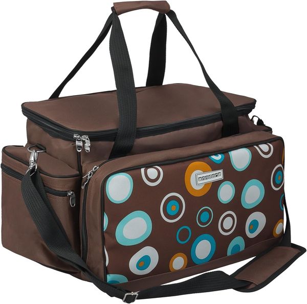 anndora Picknickkorb XXL Picknicktasche 6 Personen Vollausstattung 57 Teile, isoliertes geräumiges Hauptfach - verstellbarer abnehmbarer Tragegurt