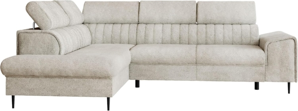 Ecksofa Kadurin (Farbe: Coral 65, Seite: Links)