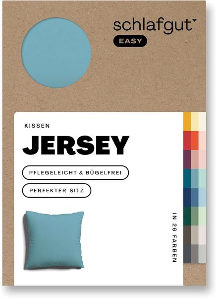 Schlafgut Kissenbezug EASY Jersey, (1 Stück), Kissenhülle mit Reißverschluss, weich und saugfähig, Kissenbezug