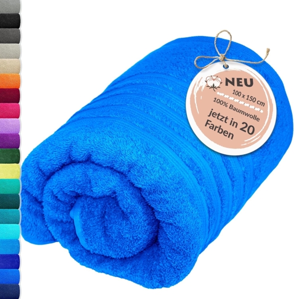 Lashuma Badetuch - XXL Handtuch London, Frottee (1-St), großes Badehandtuch - Duschtuch 100x150 cm für Damen & Herren