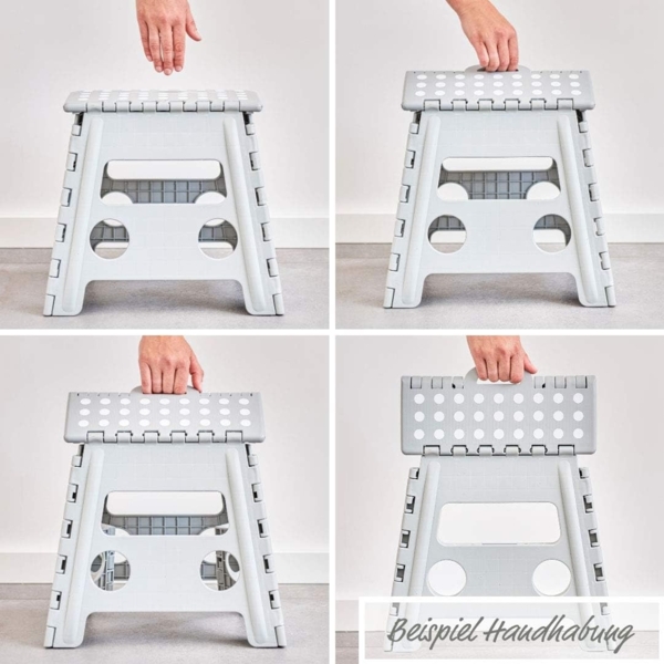 ZELLER Klapphocker, Kunststoff, 35x28x22 cm 13032 eisblau Bild 7