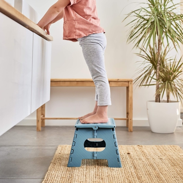 ZELLER Klapphocker, Kunststoff, 35x28x22 cm 13032 eisblau Bild 6