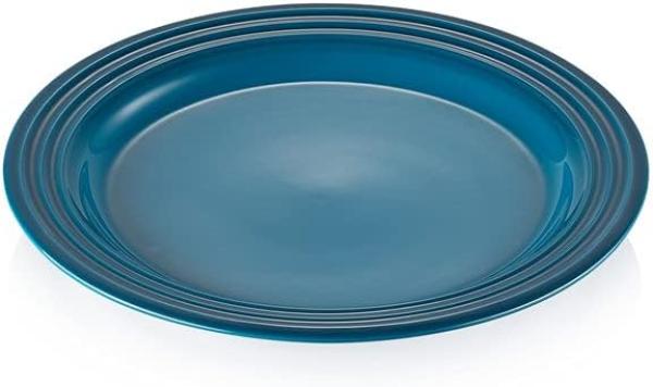 Frühstücksteller 22 cm Deep Teal Poterie Le Creuset Frühstücksteller - Backofen geeignet, Spülmaschinenfest