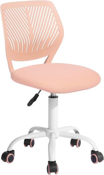 FurnitureR Gaming Stuhl für Kinder, ergonomischer Schreibtischstuhl ohne Armlehnen, moderner Bürostuhl mit Sitzhöhenverstellung und leisen Gummirädern, ideal für Lernen und Spielen