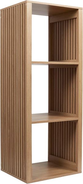 HOME DECO FACTORY - HD0242 – Modularer Ordner, 3 Fächer, 38,5 x 99 x 32 cm, Braun