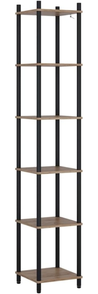 Eckregal Bivio Goldkraft Eiche/Anthrazit 30 x 163.5 cm 6 Ablageflächen Vicco