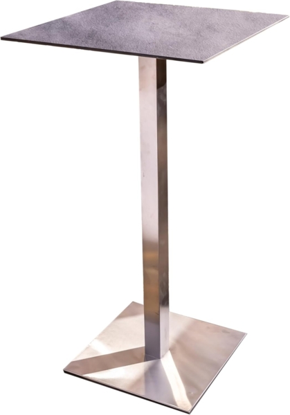 ONDIS24 Stehtisch Gartentisch Bistrotisch Bartisch 59 x 110 (H) cm mit Edelstahlgestell, HPL Tischplatte für In- & Outdoor