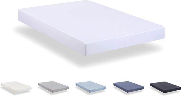 Spannbettlaken aus gebürsteter Mikrofaser, extra weich, Weiß