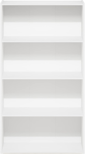 Furinno Pasir 4-stufiges offenes Regal, Weiß Bild 6