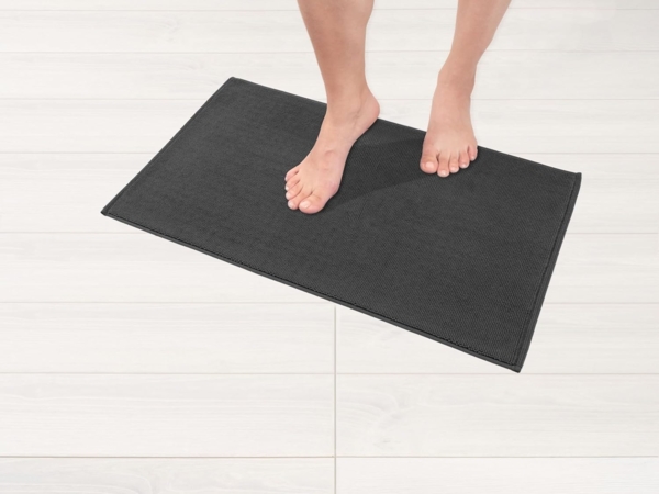 HAMMETEX Badematte rutschfeste Badvorleger, Höhe 7,5 mm, rutschhemmend beschichtet, strapazierfähig, Baumwolle, rechteckig, einfarbig, 100% Baumwolle, in 2 Größen erhältlich