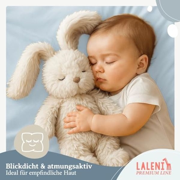 Laleni 2er-Set Premium Spannbettlaken Stubenwagen oval 38x77 cm - Oeko-Tex Zertifiziert, 100% Baumwolle, atmungsaktives Spannbetttuch Jersey Baby, 150 g/m², Hellblau Bild 6