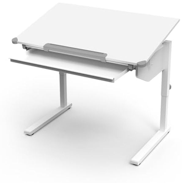 Kinderschreibtisch Arc Weiß 108 x 68 cm höhenverstellbar Vicco