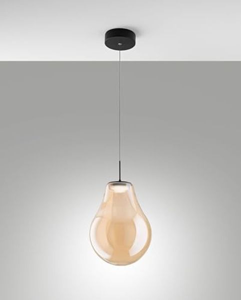 Fabas Luce 3772-40-125 LED Pendelleuchte Noa 1-flammig Amber