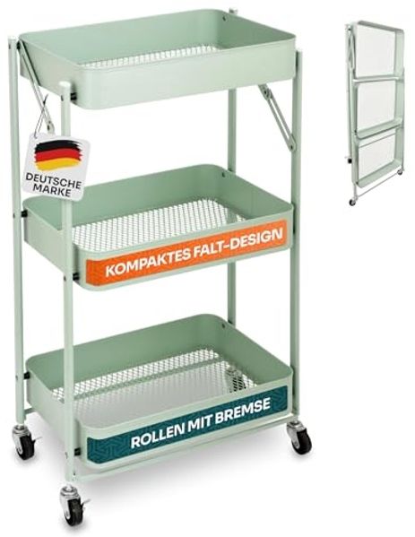 Gardissimo COVY Rollwagen Servierwagen Regal Badregal Wagen klappbar