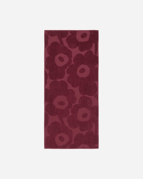 Marimekko Badetücher Badetuch Unikko Burgundy (70x150cm)