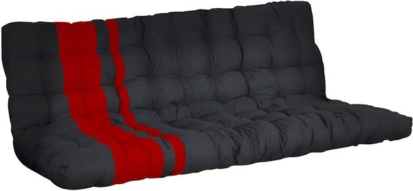 Vente-unique - MODULO Bett Metall SchwarzRot - B 96 cm x H 170 cm x L 198 cm Bild 6