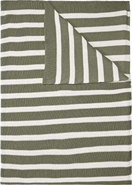 Marc O Polo Strick Dekokissen Plaid Structure Knit | 130x170 cm | garden-green