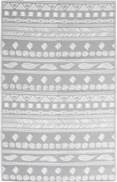 vidaXL Outdoor-Teppich ARAKIL Grau 140x200 cm PP 316971