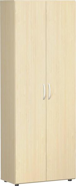 Flügeltürenschrank mit Standfüßen, 80x42x216cm, Ahorn