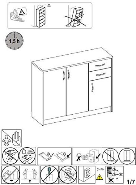 Kommode Olfen / Optimus , Holzwerkstoff , Holzfarben , 109 x 112 x 35 cm Bild 5
