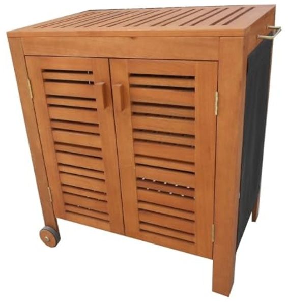 TrendLine Servierwagen Outdoor 77x58x88cm Grillwagen Rollwagen Küchenwagen