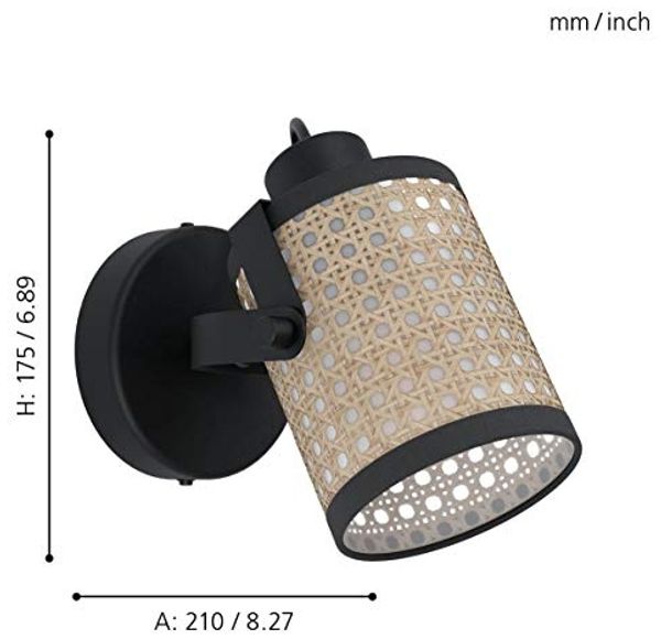 Eglo 43493 Spotleuchte RUSCOMB natur L:13,5 21 H:17,5cm dimmbar Bild 4