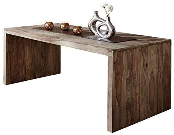 Schreibtisch Sheesham 200x90x77 grau geölt NATURE GREY #712