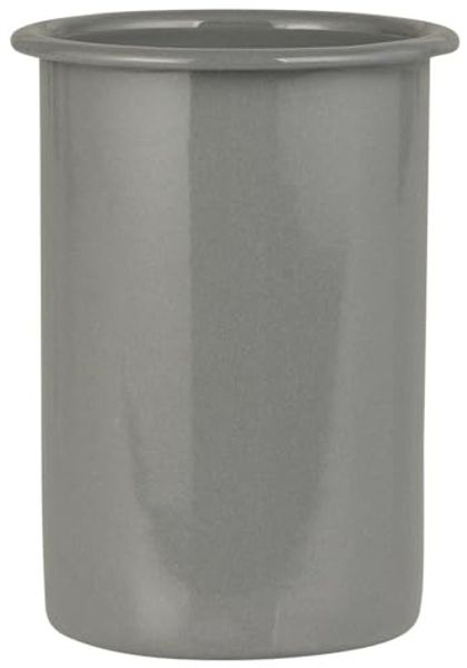 Ib Laursen - Becher Zahnputzbecher Emaille Grau 0409-18 Vintage Retro Landhaus