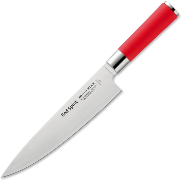 Friedrich Dick Red Spirit Kochmesser - Beidseitig geschliffen, Klingenlänge 21 cm