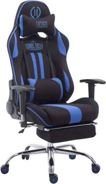 Racing Bürostuhl Limit V2 Stoff mit Fußablage schwarz/blau