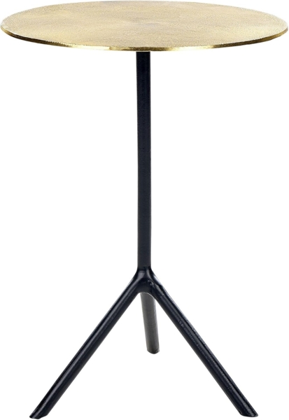 Beliani 'ERAVUR' Beistelltisch, Metall Schwarz-Gold, 50 x 36 x 36 cm