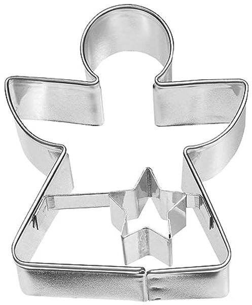 Ausstecher Engel geometrisch 6 cm Edelstahl [PG blau]