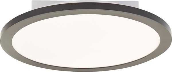 Lightbox Basic LED Aufbaupaneel | Ø 29 cm | zeitloses Wand- & Deckenpanel mit schwarzem Rahmen & neutralweißer Lichtfarbe (4000 K) | 1600 lm | für jeden Raum | aus Aluminium/Kunststoff