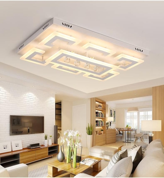 Eurotondisplay LED Deckenleuchte LED Deckenleuchte mit Fernbedienung Lichtfarbe/Helligkeit einstellbar, LED fest integriert, Warm- bis Kaltweiß einstellbar, Lichtfarbe- und Helligkeit einstellbar mit Fernbedienung