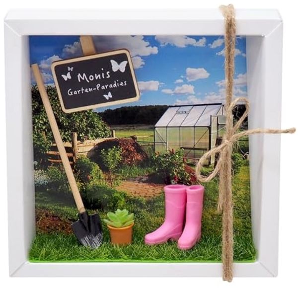 ZauberDeko Geschenkbox Geldgeschenk Garten MIT NAME Gutschein Gewächshaus Blumen Geschenk