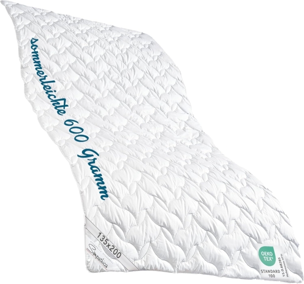 Baumwolldecke Sommerbett Sommerdecke Steppbett 135x200 cm 100% Baumwolle kochfest