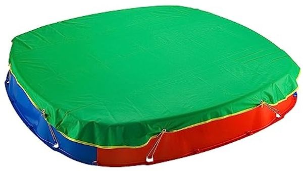 Sandkastenabdeckung Abdeckplane Abdeckhaube Wetterschutzhülle 150x150 cm grün