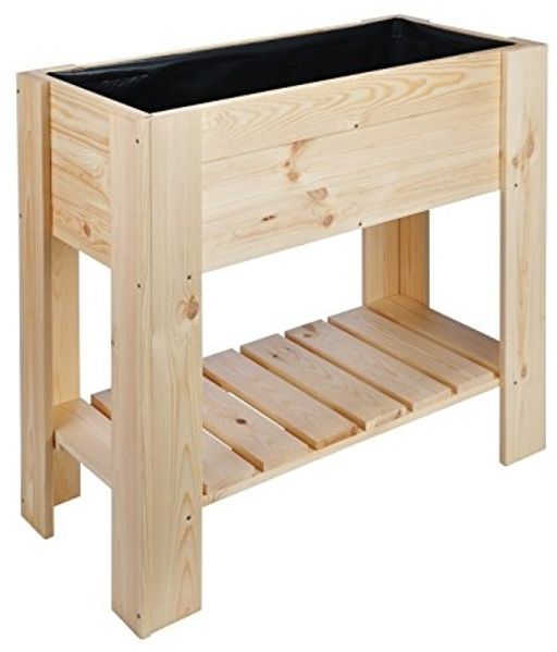 HI Hochbeet 92×41×80 cm Kiefernholz 423923
