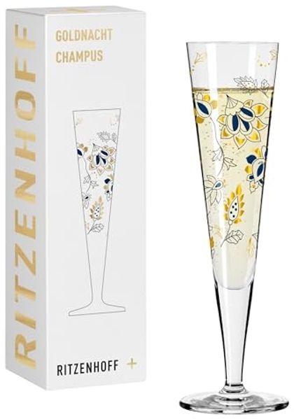 Ritzenhoff 1071044 Champagnerglas #44 GOLDNACHT Champus Christine Kordes 2024 in Geschenkbox