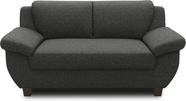 DOMO. collection 2 Sitzer, Sofa, 2er Couch, Garnitur, 3-2-1, anthrazit, 159 cm