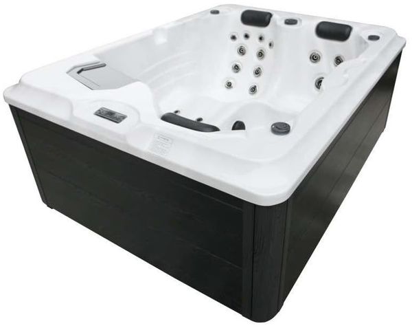 Sanotechnik Outdoorwhirlpool 'FIJI WHITE MARBLE' inkl. Abdeckung und Treppe, 210x160x80 cm