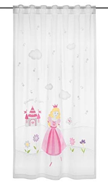 Clever-Kauf-24 Gardine Schlaufenschal Prinzessin BxH 140x245cm mit verdeckte Schlaufen