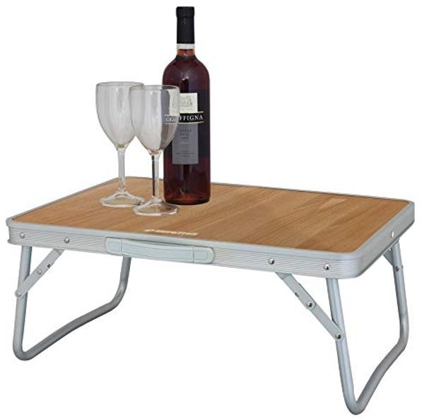 Klapptisch Dornas 53,5 x 40 x 24 cm Aluminium-Holz klar
