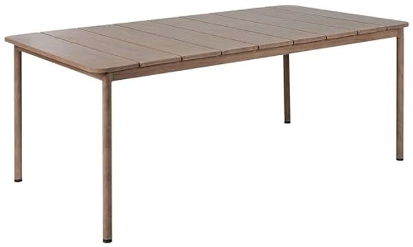 Beliani 'FLAVIA' Gartentisch, Metall braun
